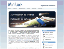 Tablet Screenshot of minilock.com.ar